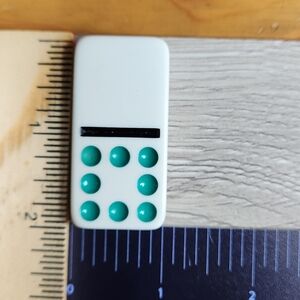 Blank:8 Replacement Dominoes Large Dot Shiny Color 2x1x⅜  $1 Each in a Bundle